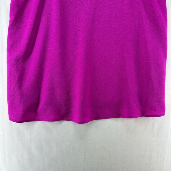Tyche Tank Top Womens Sz L V-Neck Adjustable Strap Racerback Flowy Cami Fuchsia - Picture 4 of 10